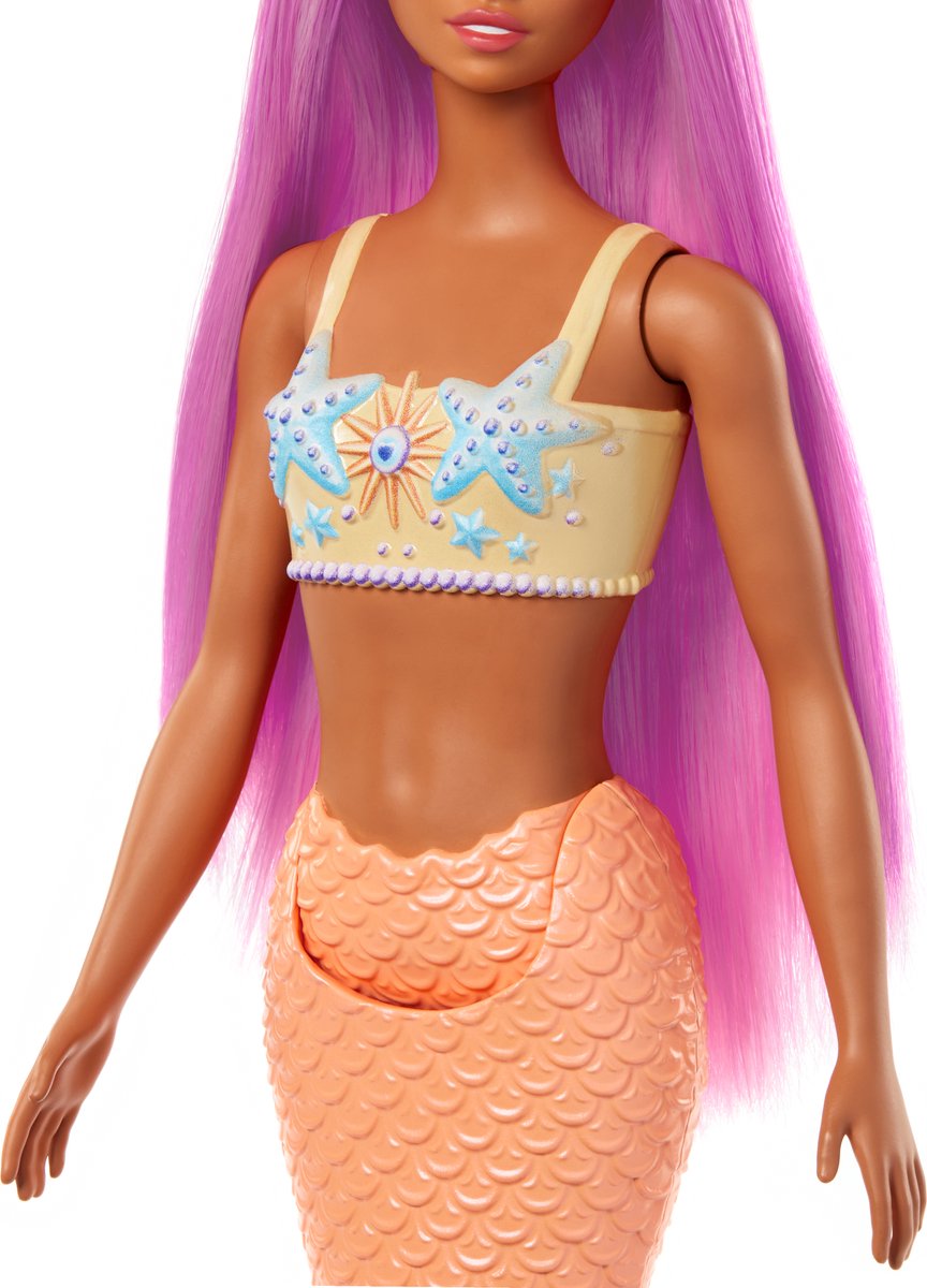 Barbie A Touch of Magic - Oranje zeemeermin staart - Barbiepop — afbeelding 2