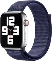 Bracelet adapté à Apple Watch 38/40MM - Convient aux séries 1/2/3/4/5/6/7/8/9/SE - Taille Taille unique - Bracelet de montre - Nylon - Blauw
