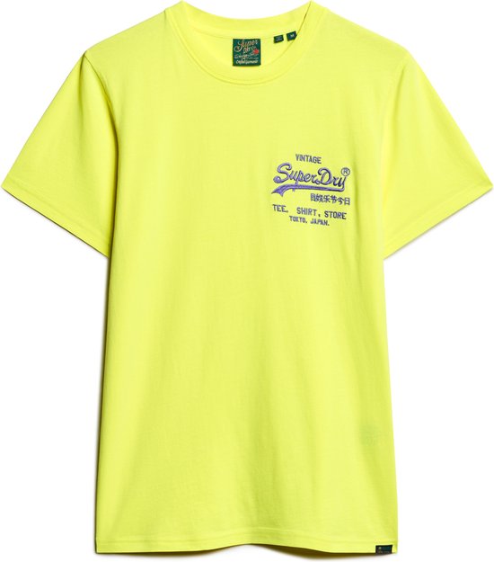 Superdry NEON VL T-SHIRT Homme - Jaune - Taille XL