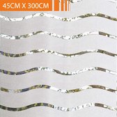 Simple Fix Raamfolie - 45cm x 300cm - Statisch - Anti Inkijk - Plakfolie - Zelfklevend - Zonwerend - Golvend