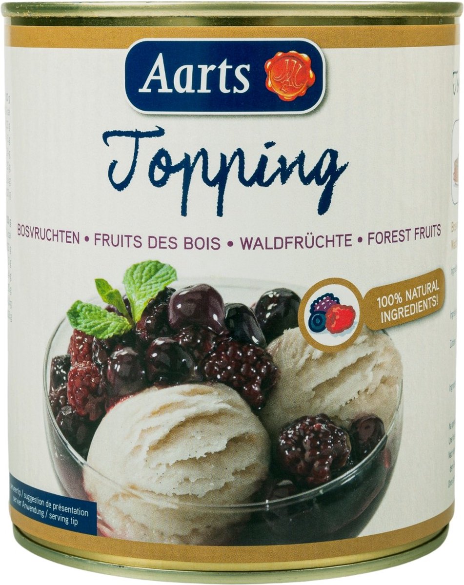 Aarts Bosvruchten topping - 85 cl