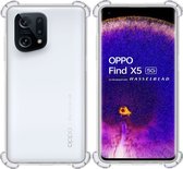 Hoesje geschikt voor OPPO Find X5 – Extreme Shock Case – Cover Transparant