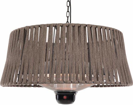 Sunred – Artix Corda - Bright lijn - Bruin - Hangend model - Terrasverwarmer - Infraroodstraling - 1800 W – ECO - 3 standen - LED - Afstand bestuurbaar - Elektrische heater