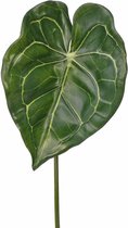 Kunst Anthurium bladgroen kunstplanten takken 67 cm