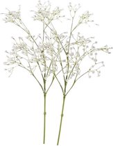 2 x Fleur de tige de gypsophile blanche 65 cm - Fleurs artificielles