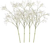 4 x Tige de souffle de bébé Witte fleur 65 cm - Fleurs artificielles
