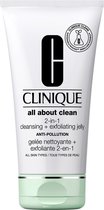 CLINIQUE - All About Clean™ 2-in-1 Cleansing + Exfoliating Jelly - 150 ml - scrub