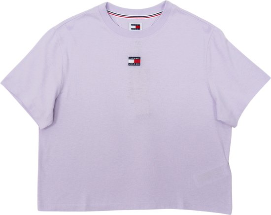 T-Shirt Femme Tommy Hilfiger TJW Boxy Badge Tee - Lilas - Taille M