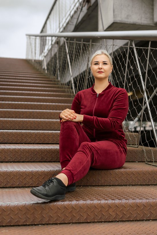 Survêtement pour femmes de haute qualité / Costume de maison / Costume de jogging | Survêtement | Fitness / Vêtements de Sports / Bordeaux S