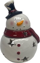 Melinera Bonhomme de neige décoratif avec LED Wit Chaud