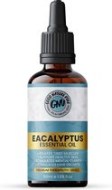 Eucalyptus Olie 100% Puur & Onbewerkt - Geschikt voor Huid, Haar en Voor Aromatherapie - Tegen Acne en Roos - Eucalyptus Olie voor Diffuser, Eucalyptus Bad of Sauna voor een Verfrissende Geur - 50 ml per verpakking