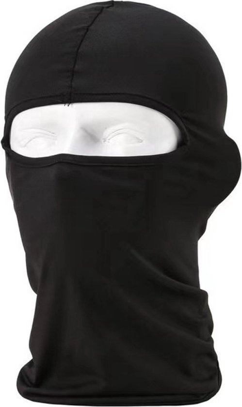 Cagoule de casque Somstyle - Cagoule moto / scooter - Hiver - Zwart