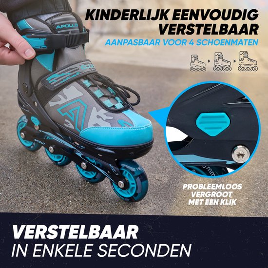 Apollo Champion, in Maat Verstelbare Inline Skates voor Jongens en