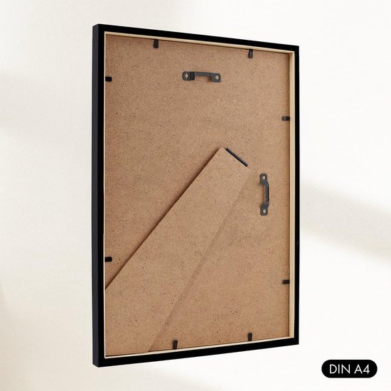 CABBEL set di 3 cornici DIN A4 21x30 in legno MDF con vetro acrilico infrangibile, ideale per collage, ritratti