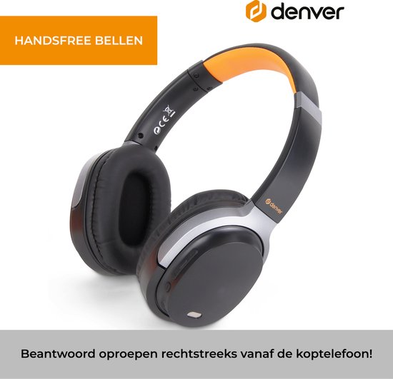 Denver Bluetooth Koptelefoon - Active Noise Canceling - Draadloos - Handsfree Bellen - BTN210 - Denver