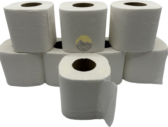 KURTT - Toilet Papier 64 Rollen 3 laags - met video - 150 vellen per rol - Wit - 64 rollen wc papier - toiletpapier voordeelverpakking - toiletpapier 3 laags - wc rollen - toiletpapier - toiletpapieren