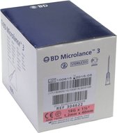BD Microlance 3 injectienaalden 18G roze 1,2x40mm 100 stuks (REF 304622)