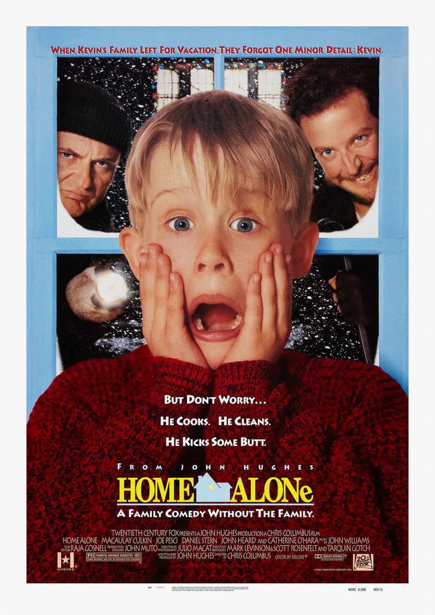 karo-art Poster - Home Alone, Origine Filmposter, Premium print, Professioneel Fotopapier Multikleur