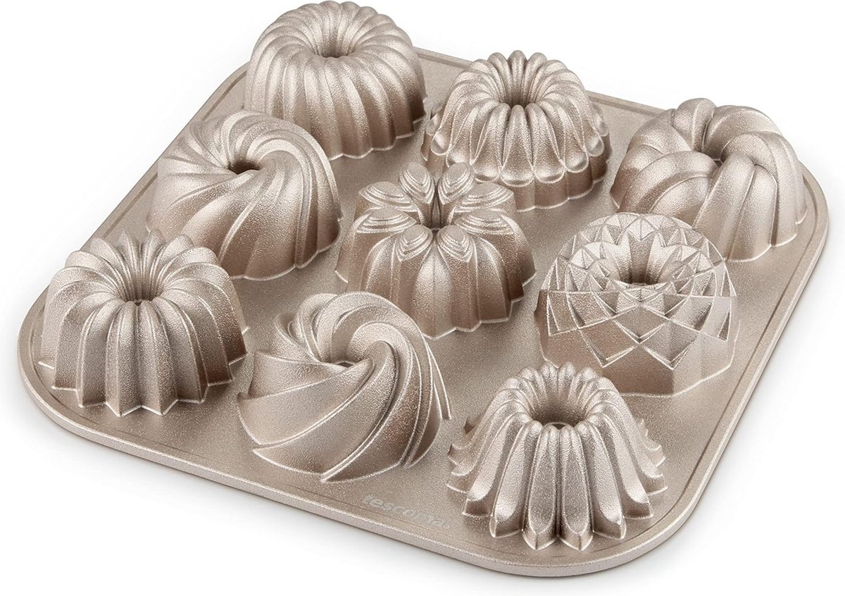 Bakvorm voor 9 Mini Bowl Cakes | Optimale warmteverdeling | Antiaanbaklaag | Bijgevoegd bakrecept | Duurzaamheid