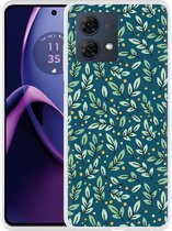 Cazy Hoesje geschikt voor Motorola Moto G84 5G Blaadjespatroon