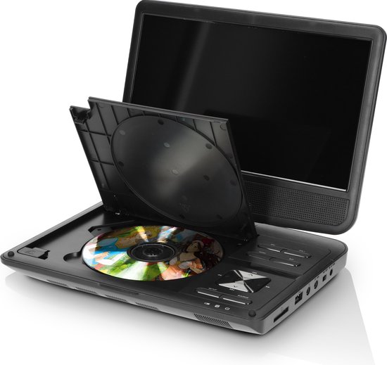 Lenco DVP-1046BK Draagbare DVD Speler - Twee 10" schermen - 2x Hoofdtelefoons en 2x Montagebeugels - Zwart van Lenco — afbeelding 2