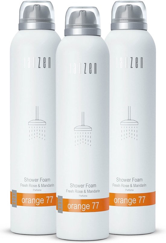 Foto: Janzen shower foam orange 77 3 pack showerfoam doucheschuim 3 x 200 ml