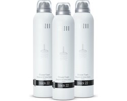JANZEN Shower Foam Black 22 3-pack