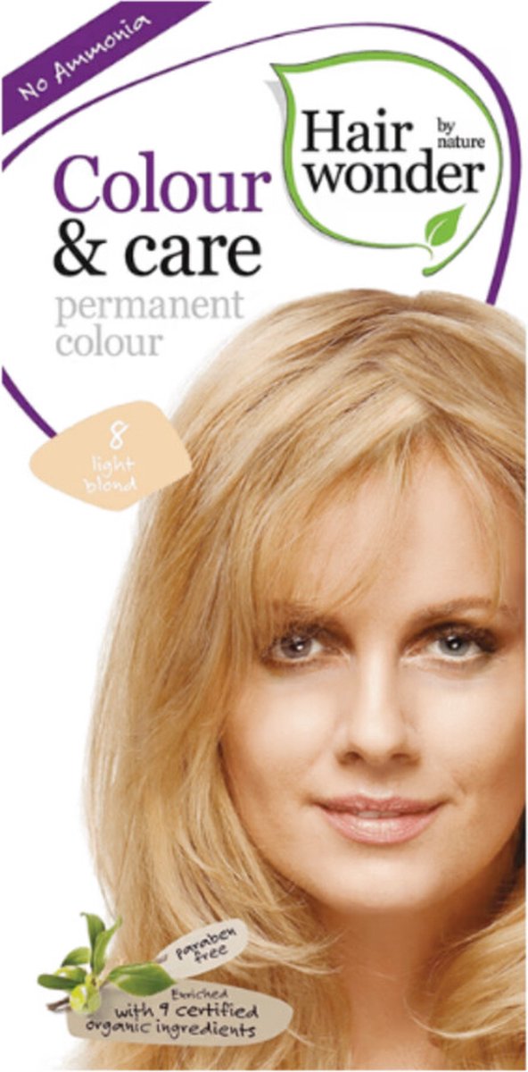 Hairwonder Colour & Care 8 - Light Blond - Haarverf