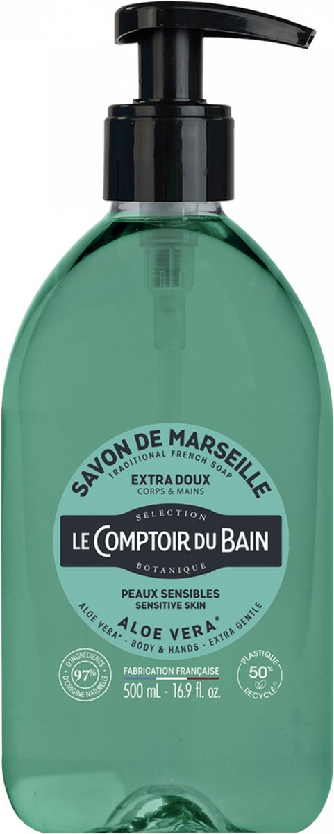 Le Comptoir du Bain Aloë Vera Marseille Zeep 500 ml