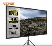 Vevor 80 Inch Statief Projector Screen -W Stand 16:9 -4K HD Draagbare- Beamer scherm -Home Cinema Voor Indoor & Outdoor projectie - Thuisbioscoop