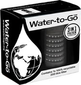 WatertoGo Filters Voor Alle Flessen 1 Stuk Zwart – BPA Vrij