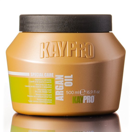 KayPro Argan Oil Masker 500 ml – Professionele Haarverzorging – Haarmasker voor Droog en Beschadigd Haar - Argan Olie Haar – met Arganolie