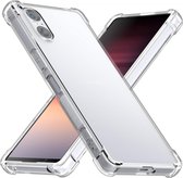Transparant Schokbestendig TPU Hoesje Geschikt voor Sony Xperia 5 V | Back Cover | Dun | Flexibel | Shockproof | Doorzichtig