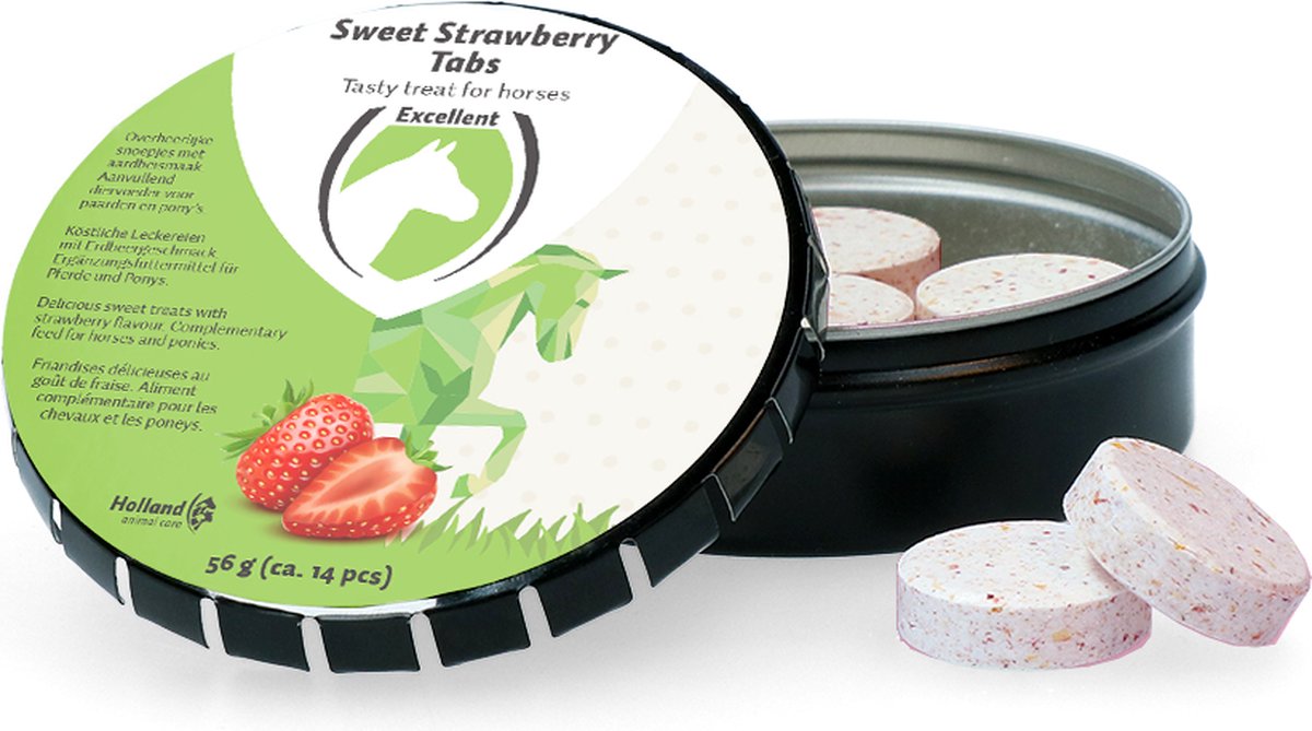 Excellent Sweet tabs mint – geschikt voor Paarden – 100 stuks - Aanvullend paardenvoer - Voor alle leeftijd