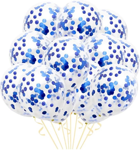 1″ Shiny Blue Metallic Round Confetti ( 28.5 Grams) - U.S. Party Co