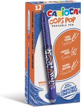 Carioca gelroller Oops Pop, medium, uitwisbaar, doos van 12 stuks, blauw 6 stuks