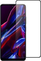 Full-Cover Tempered Glass - Geschikt voor Xiaomi Poco X6 Screen Protector - Zwart