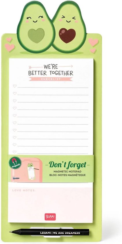 Legami Don't Forget - Bloc de notas magnético (11 x 28 cm