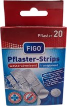 Figo waterafstotende pleisters - 20 stuks Transparant