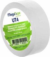 MegaTape UT4 PVC Tape 19mm x 20m Wit