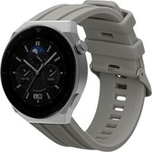 kwmobile bandje geschikt voor Huawei Watch Ultimate / GT3 Pro 46mm - Armband voor fitnesstracker in grijs - Horlogeband