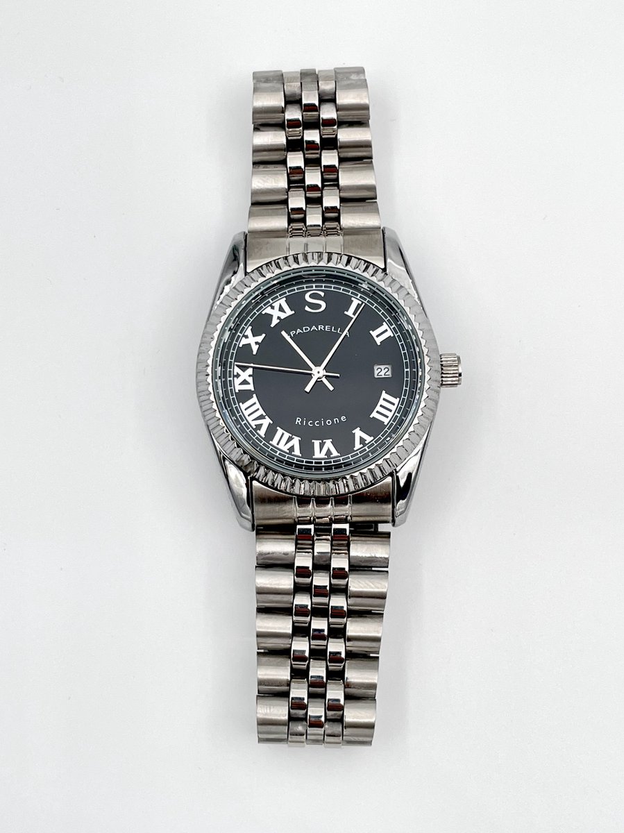 Spadarella Gioielli - SPADA SX - Horloge - Stainless steel - 36mm - Zilver - Zwart - Unisex - Dames - Heren