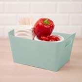 Storage box without lid, 47 x 30 x 24 cm, 30 liters, plastic storage boxes, for bathroom, boxes, storage, kitchen, organizer, box, plastic, baskets, and containers.