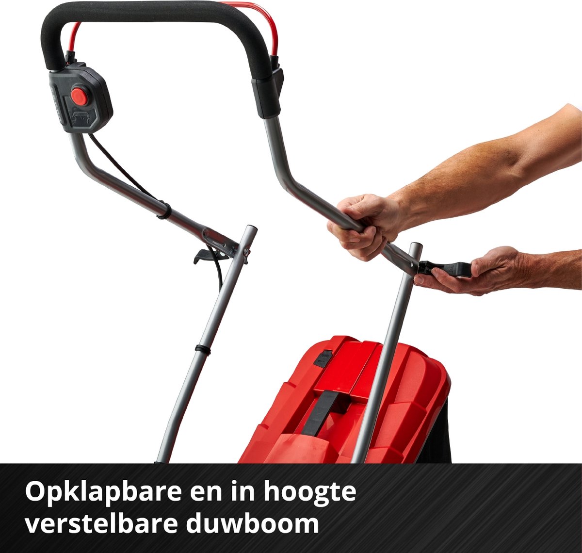 Einhell Accu Grasmaaier GE-CM 18/33 Li Kit - Power X-Change - 18 V/Li-Ion - Maaibreedte: 33 cm - Aanbevolen gazonoppervlakte: tot 200 m² - 30 L opvangzak - Maaihoogte: 25-65 mm - Incl. 4.0 Ah Accu en lader – foto 8