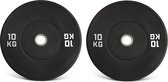 Gym Masters | 10 KG (set van 2 stuks) - Premium Olympische Halterschijven / Halterschijf / Bumper Plate - 50 mm - Crossfit / Krachttraining - 10KG / 50mm