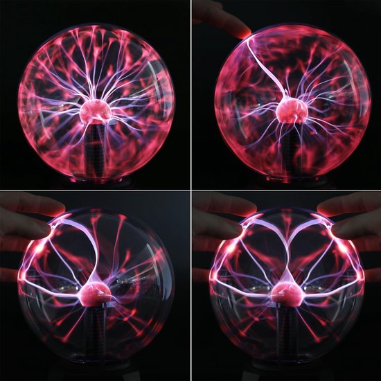 Boule plasma - Boule plasma - Lampe à effet plasma - Lampe disco - Répond  au toucher 