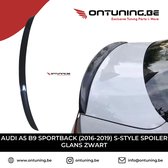 AUDI A5 B9 Sportback (2016-2019) S-Style Spoiler Glans Zwart