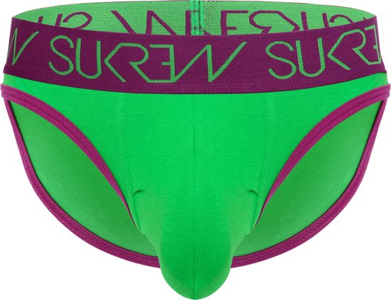 Sukrew Classic Brief Verdant Green - MAAT XS - Heren Ondergoed - Slip voor Man - Mannen Slip