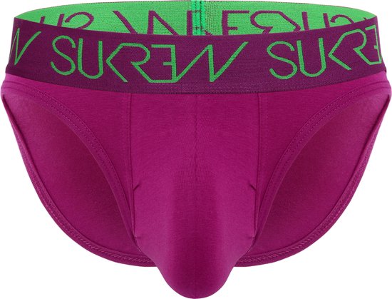 Sukrew Classic Brief Deep Purple - MAAT L - Heren Ondergoed - Slip voor Man - Mannen Slip