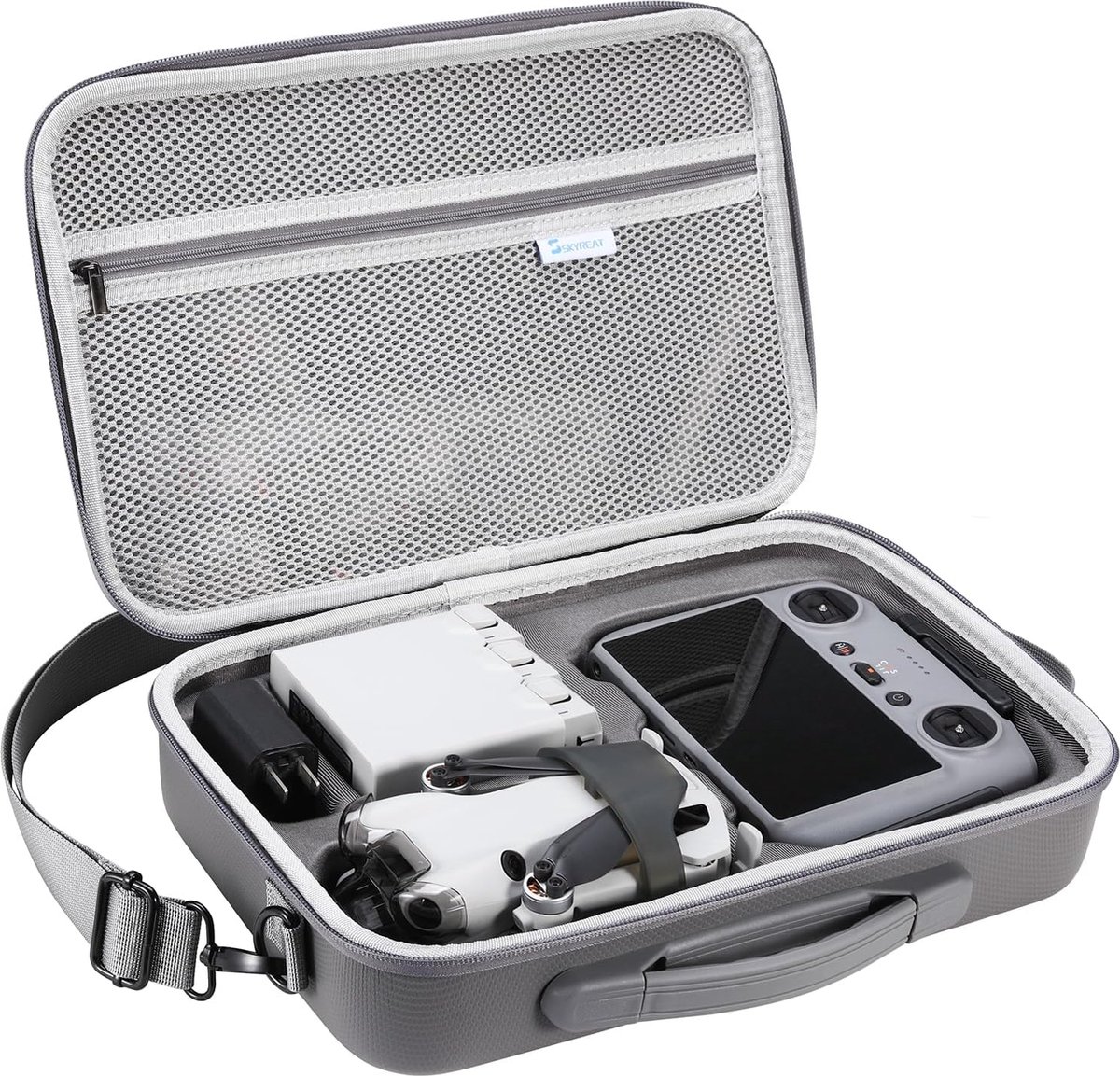 Mini 4 Pro tas, draagbare reiskoffer, compacte opbergtas met draagriem geschikt voor DJI Mini 4 Pro Fly More Combo Drone RC 2 controller accessoires